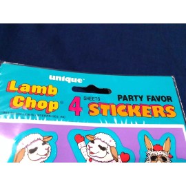 2 PACKS Vintage Lambchop Stickers Sheets TOTAL OF 8 SHEETS OF STICKERS lamb chop