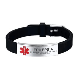 Clepsidra® Grabado de pulsera personalizada de mujer con logo de medicina para emergencias. Personaliza tu grabado a tus necesiades. Joyeria para hombre de acero inoxidable resiste. Accesorios unisex para amigos o familiares en el area de salud. Jewelry