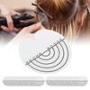100Pcs Hair Heat Shield Guards with Scale Single Hole PVC