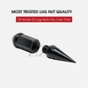 Spike Lug Nuts 20 Pc Installation Kit 1/2" Black for