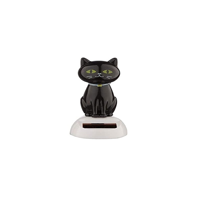 Puckator Solar Pal - Solar Energy Decoration - Black Cat