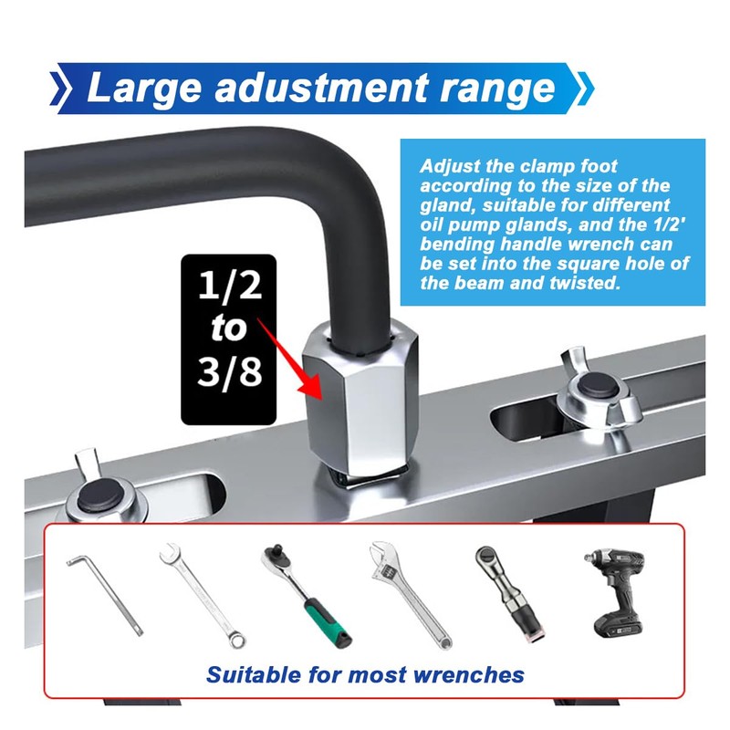 UHANBUT Fuel Pump Removal Tool, Adjustable 4 Jaw Fuel Pump