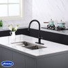 Achelous Black Kitchen Faucet with Pull Down Magnetic Docking Sprayer,Stainless