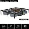 Upcanso California King Metal Bed Frame, 14 Inch Heavy Duty