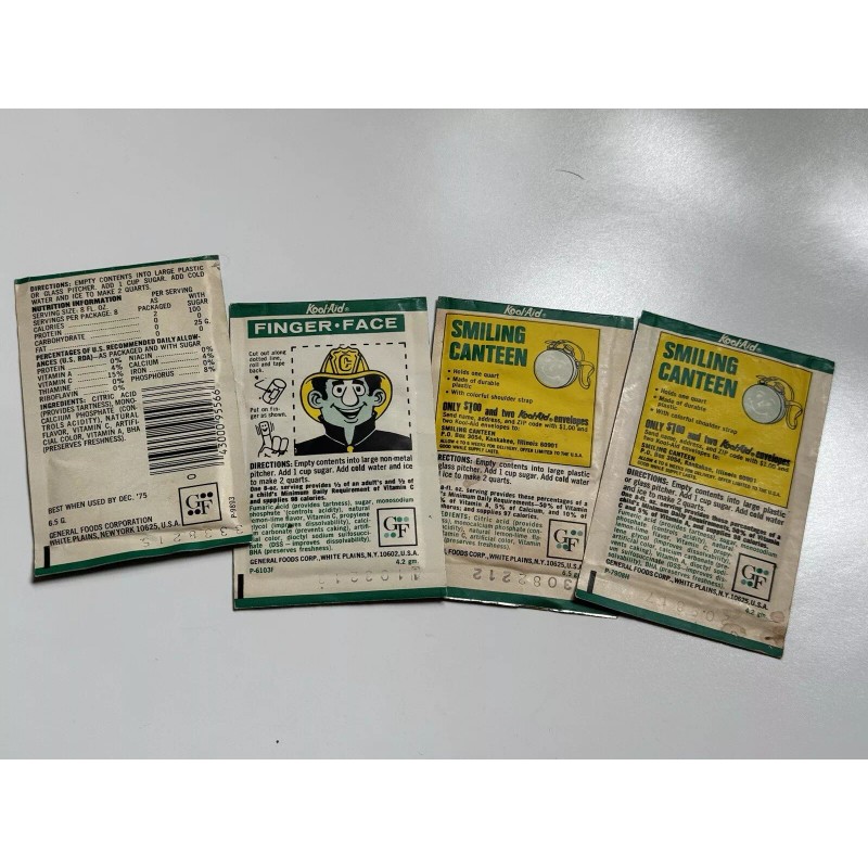 Kool-Aid Vintage 60s Kool-Aid Lemon Lime Flavor Packet NOS