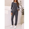 PRETTYGARDEN Women's Fall 2 Piece Lounge Outfit Long Sleeve Crewneck