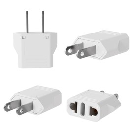 GRIFEMA USA Travel Adaptor 4 Pack 6A 250V