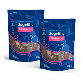 Dogelthy Pack De 2 Bolsas De Pulmón De Res Deshidratado