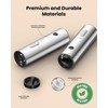Electric Salt and Pepper Grinder Set with Rechargeable Base -