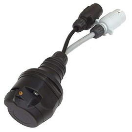 Caravan 13 Pin Socket to 7 Pin 12N 12S Adapter Lead