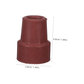 SUPVOX 8pcs Rubber Trekking Pole Tips Shock Absorbing Replacement Protectors for Walking Sticks Lightweight and Portable Non Slip Feet for Hiking and Outdoor Activities