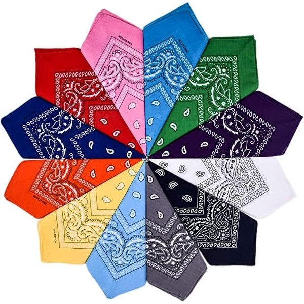 Just Basic Bandanas Unisex Novelty Print Head Wrap Scarf Mask