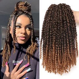 Passion Twist Hair Crochet Braids Hair Synthetic Hair for Braiding Braiding Hair Braids Extensions Fake Hair Extension Braid (25.3 cm (Pack of 8), #T27)