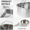 Stainless Steel Vegetable Steamer Basket, Insert Steaming Rack with Handle,