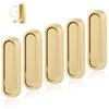Foldable Wall Hooks, Gold, 5 Pack, Heavy Duty Coat and