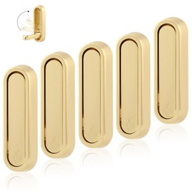 Foldable Wall Hooks, Gold, 5 Pack, Heavy Duty Coat and Towel Hooks