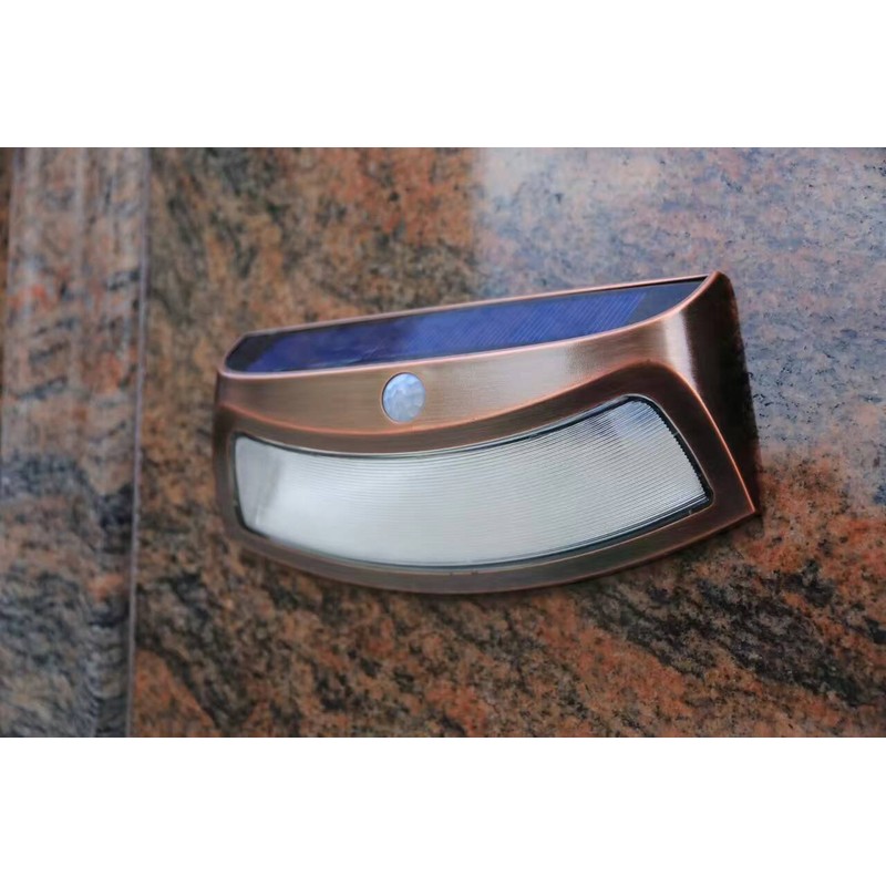 Solar Powered Step Lights (2-Pack) - Elegant Curved Modern Design