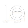 sourcing map M6 Flat Washer, 25 Pcs Copper Ring Flat
