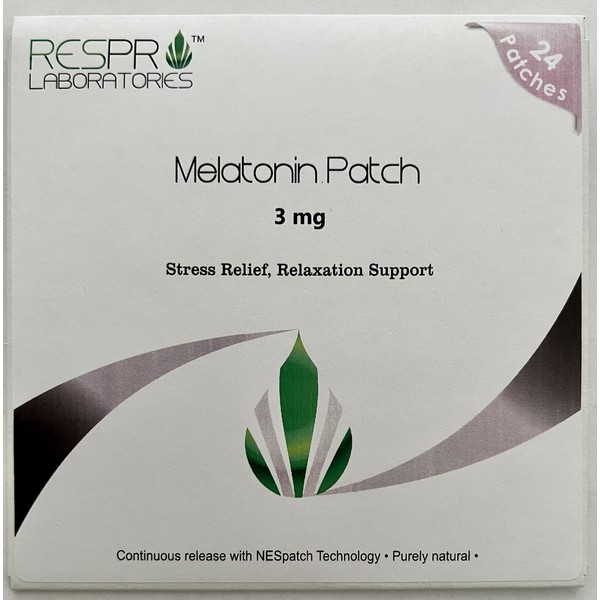 Respro Labs Natural Melatonin Patch, 3 mg (per Patch) Continuous