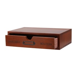 Wooden Storage Box Apothecary Drawers Vintage Wooden Drawers Wood Desktop Organizer Countertop Storage Box Library Card Catalog Cabinet Apothecary Cabinet（BROWN）