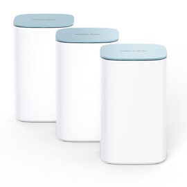 WAVLINK AX3000 WiFi 6 Mesh System 3 Pack - 2026 Latest, Up to 3.0 Gbps Speed & 7,300 Sq. Ft. Coverage, Replaces Wireless Router and WiFi Extender Signal Booster, Support Wired Backhaul, App Control
