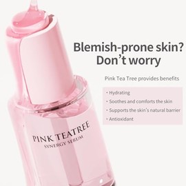 aplin- Suero sinérgico de árbol de té rosado APLIN, 30 ml, humectante para la piel, humectante facial, 1.01 onzas líquidas, CICA, Hyal