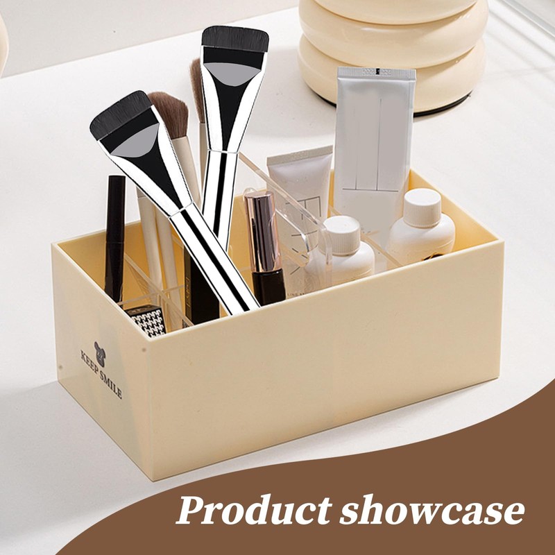 Thoquene 3 Stück Foundation Pinsel, Ultra Thin Make Up Brush
