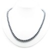 GOLD STONE Terahertz Mineral Necklace, 0.2 inch (6 mm), Round,