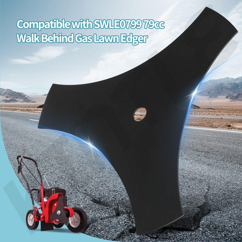 KINTLE (9"" X 1/2"" Center Hole) 3-Tip Edger Blade Replaces