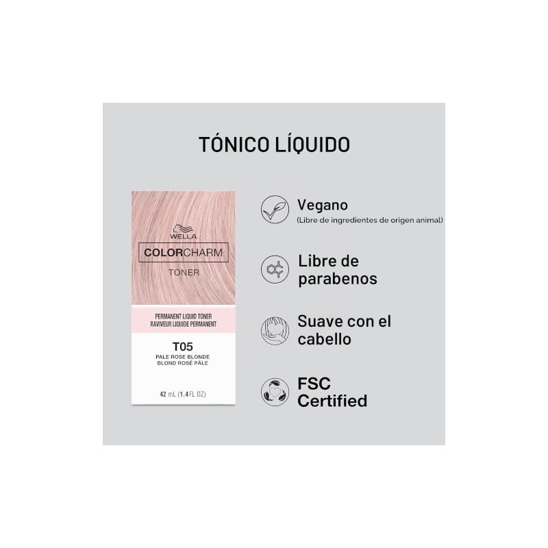 Wella Color Charm Toner T15, Pale Beige Blonde, 1.4 Ounce