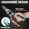 DURATECH 10 Inch Aviation Snips | Straight Cut Tin Snips