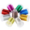 New brothread Metallic Machine Embroidery Thread 500m per Spool in