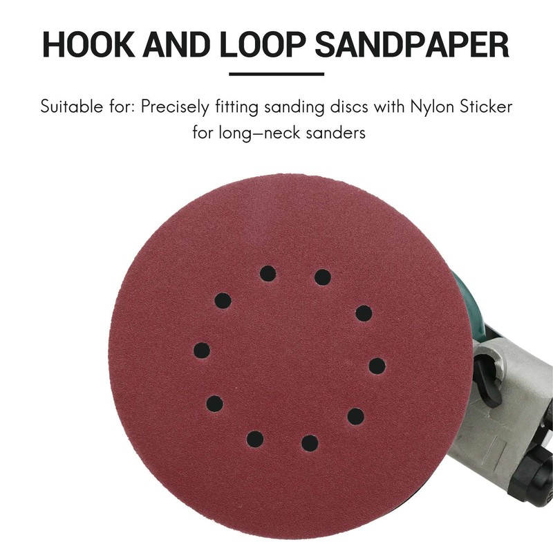 Haskoss 225mm Sanding Disc Pads, 25 Pcs Hook and Loop