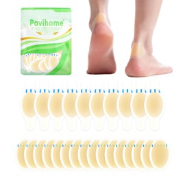 Hydrocolloid Blister Bandages Pads for Shoes - Povihome 26ct Adhesive Blisters Bandages - Waterproof Blister Pads for Heel, Foot, Toe, Fingers - Gel Blister Prevention for Travel,Hiking (Variety Pack)