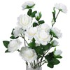 MAGICLULU 6Pcs Peonies Artificial Flowers White Fake Peonies Bouquet Silk
