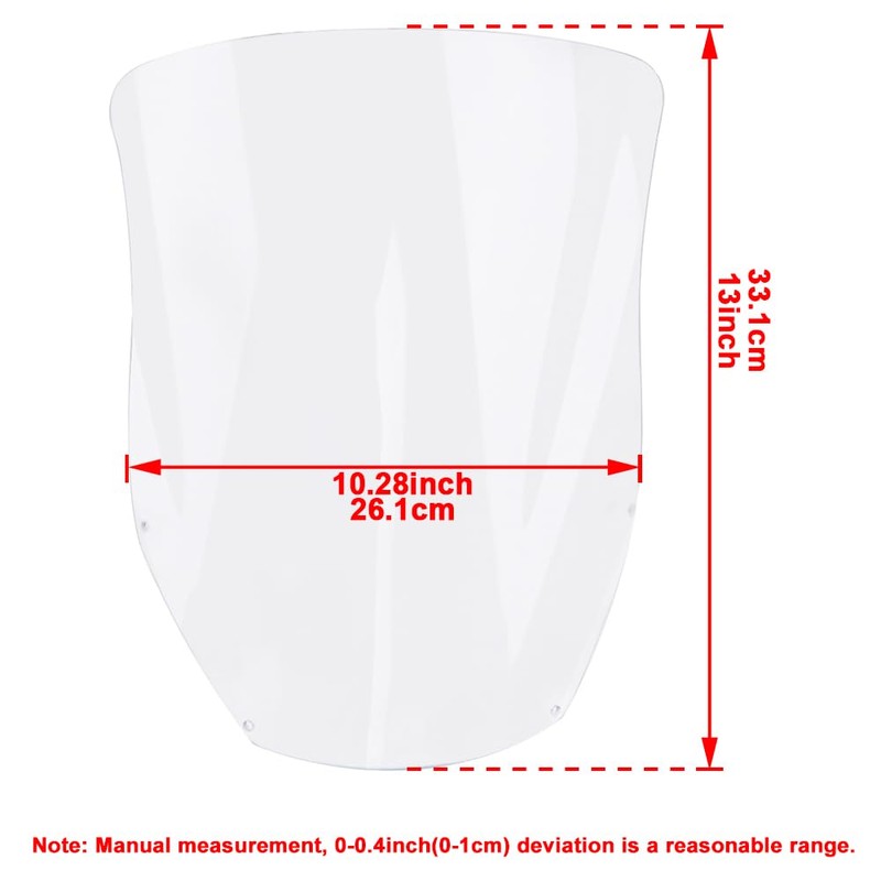 Xitomer Motorcycle Windscreen Fit for DRZ400S 2000-2023 DRZ400SM 02-23 &