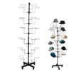 uyoyous 6-Tier Hats Display Rack Rotating Retail Hat Rack Stand