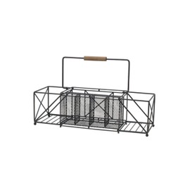 Gourmet Basics by Mikasa Gourmet Basics by Mikasa Baler Plate Napkin Holder, Large, Antique Black