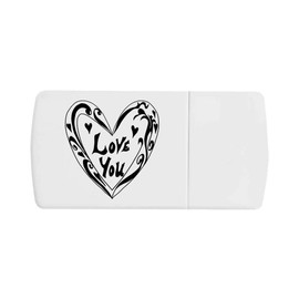 'Love Heart' Pill Box with Tablet Splitter (PI00032673)