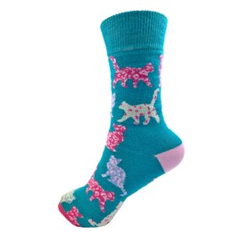 Snazzy Socks Cats You're Purr-FECT! Ladies Socks Size 4-7 Novelty Sock Gift LKSOCK011