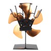 5 Blade Heat Powered Stove Fan Fireplace Fans Self Generating