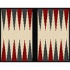 Pepita Needlepoint Canvas: Backgammon Cherry Charcoal, 16" x 12"