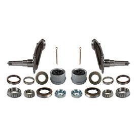 The Trailer Parts Outlet - #84 Weld-On Spindle Kit with Flange for 3500 lb Trailer Axles - 1 3/4" Diameter (4" Drop), Pair (2)