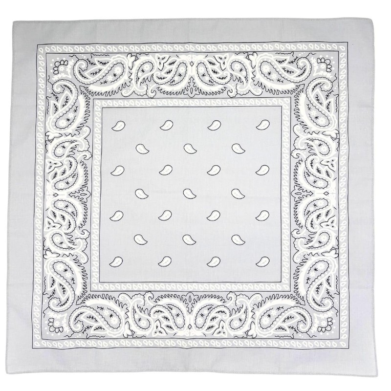 [MDSTYLE] 特大バンダナ 68.5cm x 68.5cm 綿100% メンズ & レディース ペイズリー