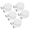 sourcing map 5Pcs PVC Conduit Box Junction Box U-shaped 2