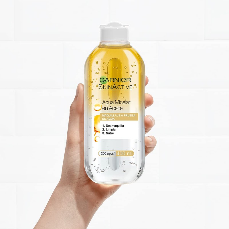 Garnier Skin Naturals Face Agua Micelar en Aceite 400ml, 2