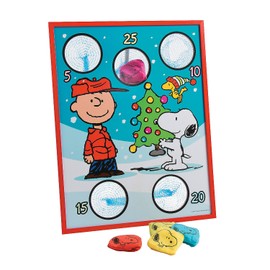16" x 20 1/2" Peanuts Christmas Charlie Brown & Snoopy Bean Bag Toss Game