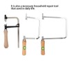 3Pcs Set Portable U Shape Hacksaw Saw Bow Frame DIY