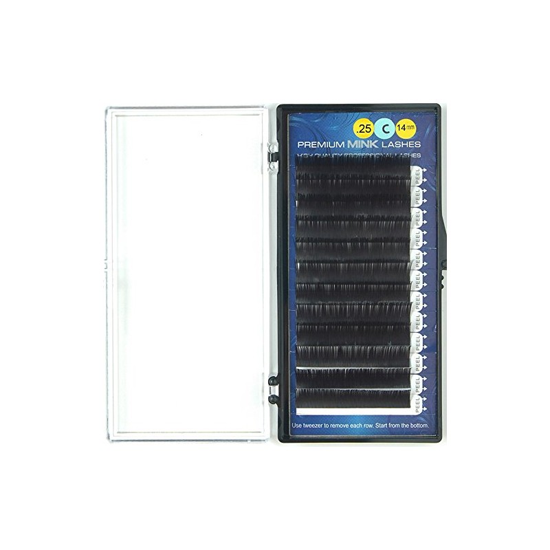 Premium Mink Lashes C-Curl (0.25mm x 14mm)