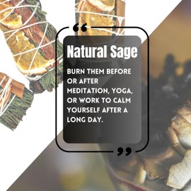 Soul Sticks 3 Pack Cedar Orange Cinnamon Sage Smudge Sticks for Money Cleansing House, Abundance, Money, Negative Energy Cleanse, and Smudging with Starter Guide | 4 Inch Bundles